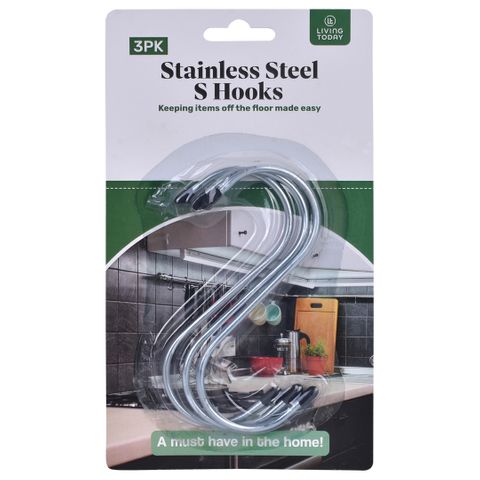 S HOOKS (3PK)