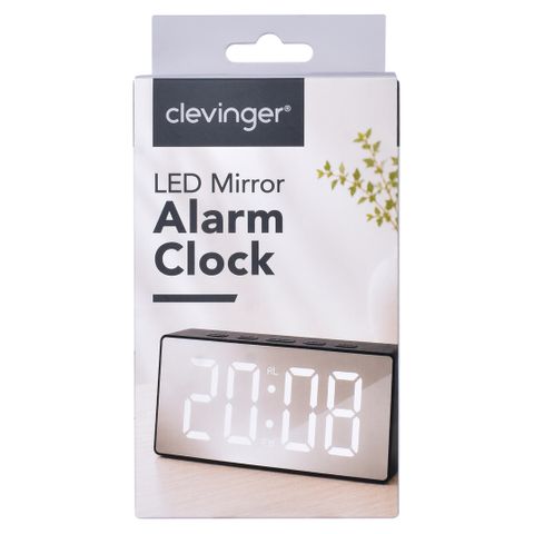 LED MIRROR ALARM CLOCK