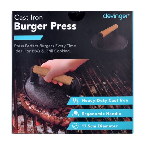 CAST IRON BURGER PRESS