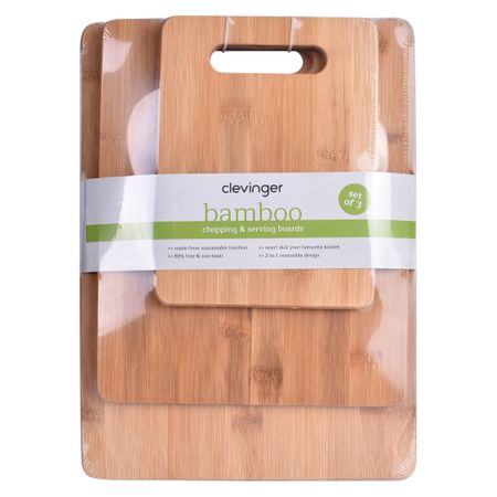 CLEVINGER 3-PIECE BAMBOO CHOPPING BOARDS