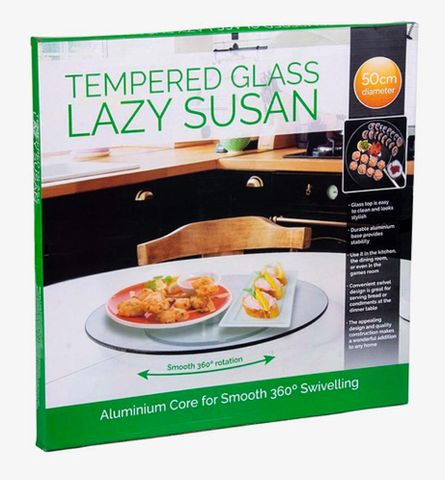 TEMPERED GLASS LAZY SUSAN 50CM