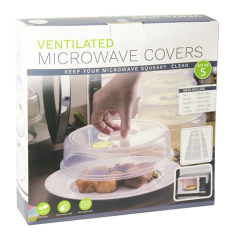 VENTILATED MICROWAVE COVERS 5PK