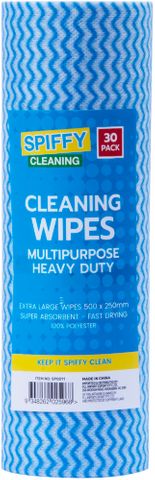 30PK MULTIPURPOSE CLEANING WIPES  50CM X 25CM