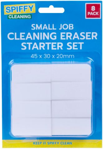 SM JOB CLEANING ERASER STARTER PACK 8PK