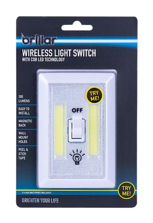 WIRELESS LIGHT SWITCH WITH COB LED TECHNOLOGY
