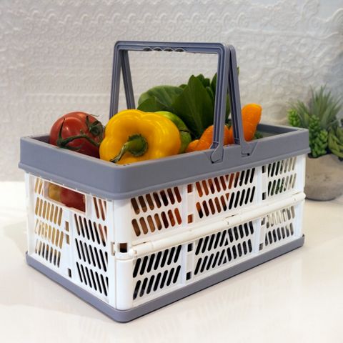 COLLAPSIBLE SHOPPING BASKET WITH HANDLE - 19L