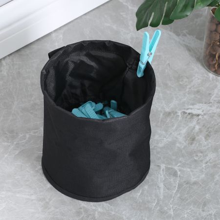 PEG BAG WITH CARABINEER AND 50 PLASTIC PEGS