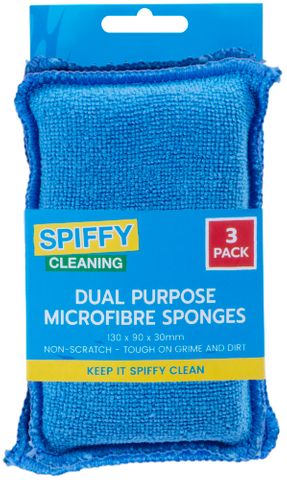 NON-SCRATCH MICROFIBRE SCRUBBER 3PK