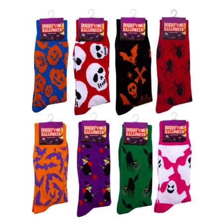 HALLOWEEN SOCKS - 8 DESIGNS