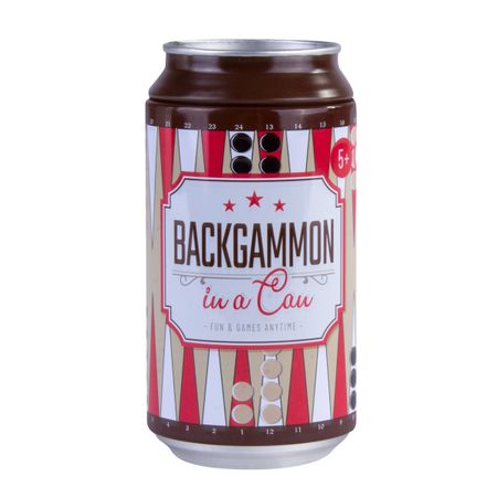 BACKGAMMON TRAVEL GAME IN TIN