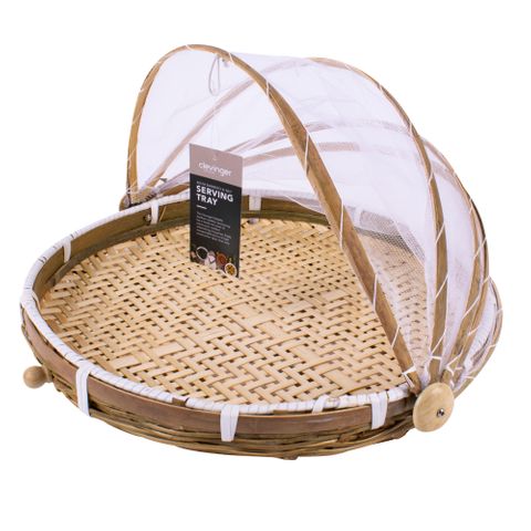 40CM FOLDABLE BAMBOO FOOD COVER