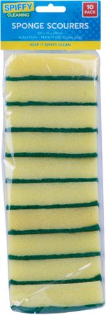 SPONGE SCOURERS 10PK