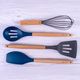 CLEVINGER BEECHWOOD & SILICONE SPATULA  NAVY