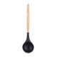 CLEVINGER BEECHWOOD & SILICONE LADLE CHARCOAL