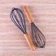 CLEVINGER BEECHWOOD & SILICONE WHISK  CHARCOAL