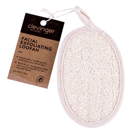 CLEVINGER ECO OVAL FACIAL EXFOLIATING LOOFAH