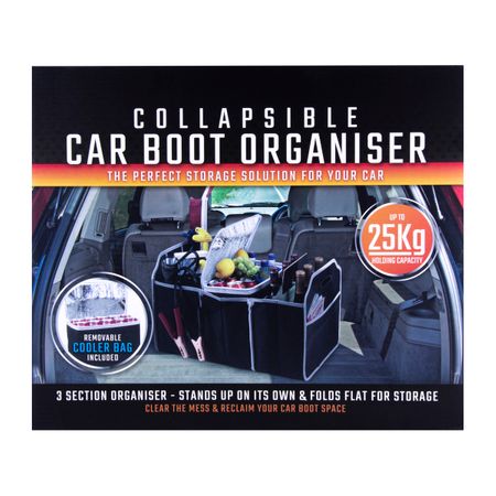 COLLAPSIBLE CAR BOOT ORGANISER