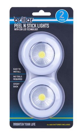 WIRELESS PEEL N STICK LIGHTS - SET OF 2