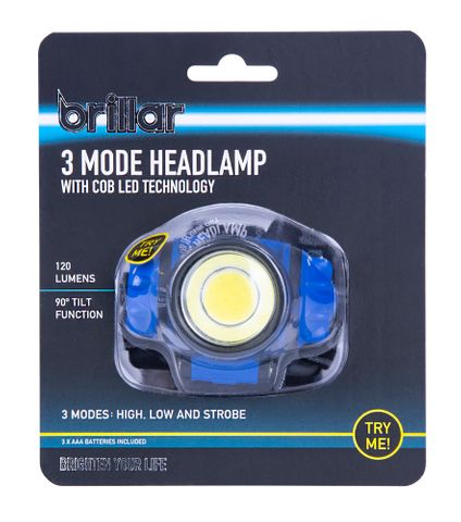 COB LED 3 MODE HEADLAMP
