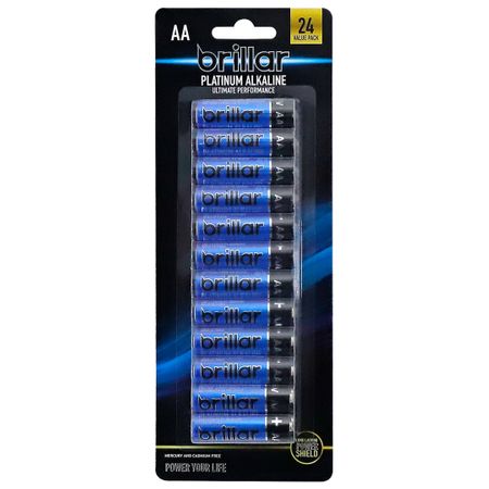 PREMIUM ALKALINE AA BATTERIES - 24 PK