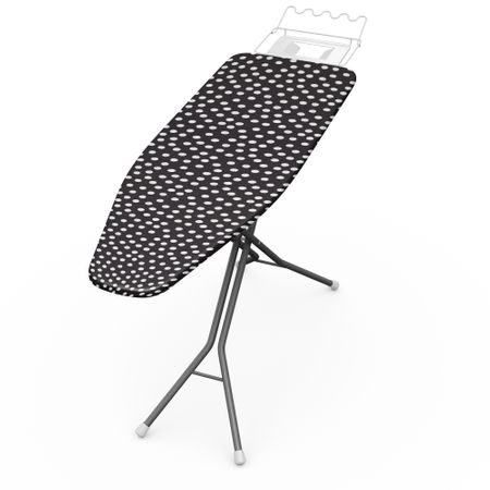 IRONING BOARD COVER 47CM X 135CM BLACK WITH SPOT
