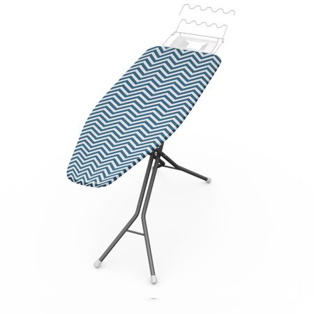 IRONING BOARD COVER 47CM X 135CM BLUE CHEVRON