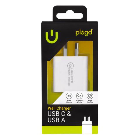 USB & Type C Wall Charger 20W
