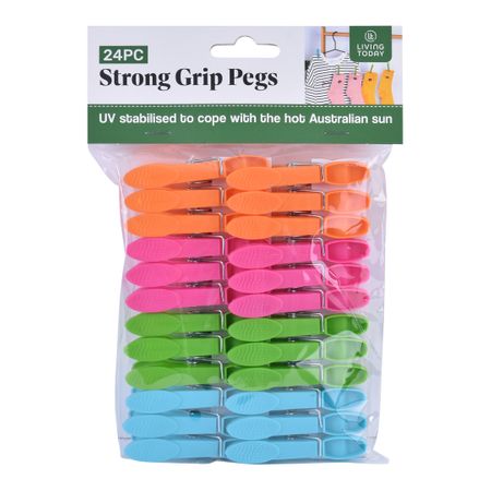 LIVING TODAY 24PK STRONG GRIP PEGS
