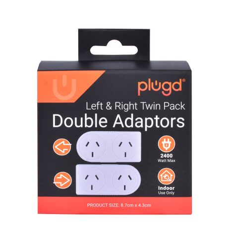 DOUBLE ADAPTOR RIGHTLEFT TWIN (2PK)