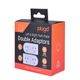 DOUBLE ADAPTOR RIGHTLEFT TWIN (2PK)