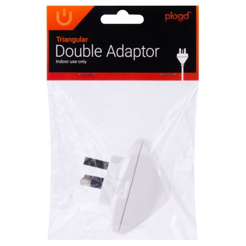 PLUGD V TRIANGULAR DOUBLE ADAPTOR