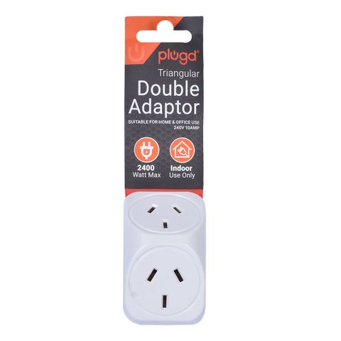 TRIANGULAR DOUBLE ADAPTOR