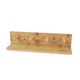 BAMBOO WALL SHELF WITH 4 HOOKS