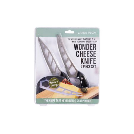 LIVING TODAY 2PC WONDER CHEESE KNIFE SET
