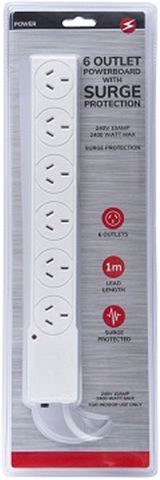 6 OUTLET POWERBOARD SP