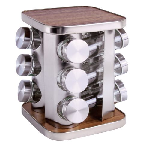 12PC ROTARY SPICE RACK