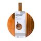 2PC ACACIA WOOD PIZZA BOARD WITH CUTTER