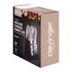 HOBSON 4 PIECE STAINLESS STEEL CHEESE KNIFE SET WITH MAGNETIC BLOCK