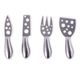 HOBSON 4 PIECE STAINLESS STEEL CHEESE KNIFE SET WITH MAGNETIC BLOCK