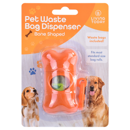 DOG POOP BAG WITH ONE ROLL (15 BAGS) DISPENSER