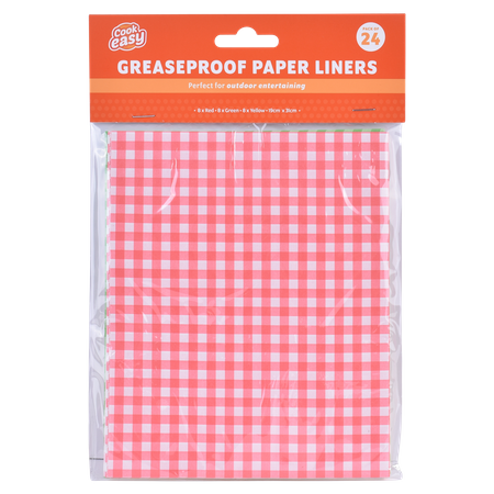 24PC GREASEPROOF LINERS