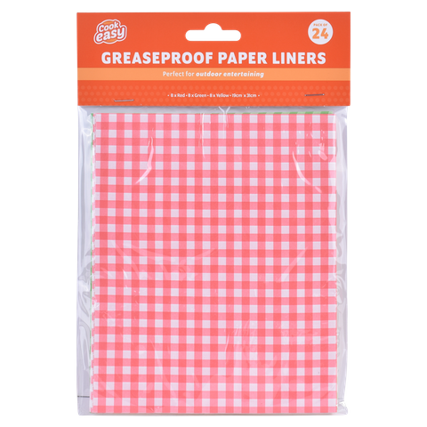 24PC GREASEPROOF LINERS