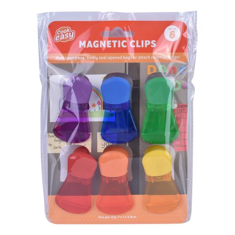 SET OF 6 MAGNETIC  CLIPS