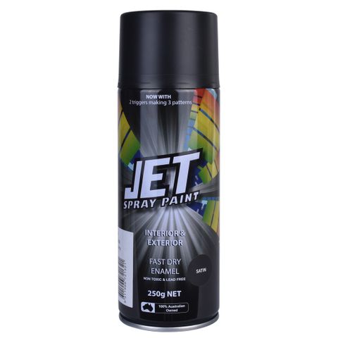 SPRAY PAINT SATIN BLACK