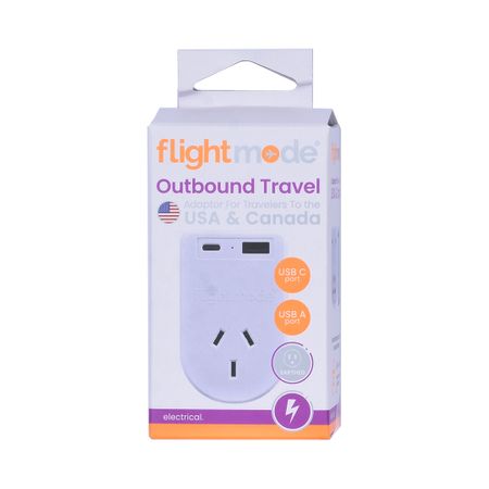 OUTBOUND USA/CANADA ADAPTOR WITH USB Type C & A