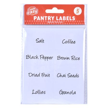 40PC PANTRY LABEL