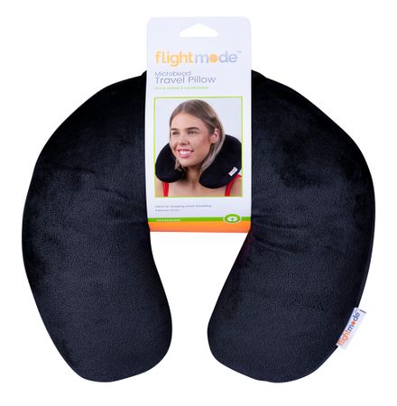 MICROBEAD TRAVEL PILLOW - BLK