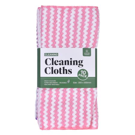 10PCS CLEANING CLOTHS 30X30CM