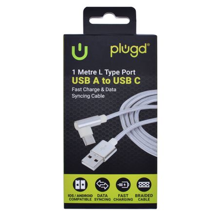 1M L TYPE PORT - USB A TO USB C