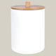 COTTON SWAB BOX WITH BAMBOO LID